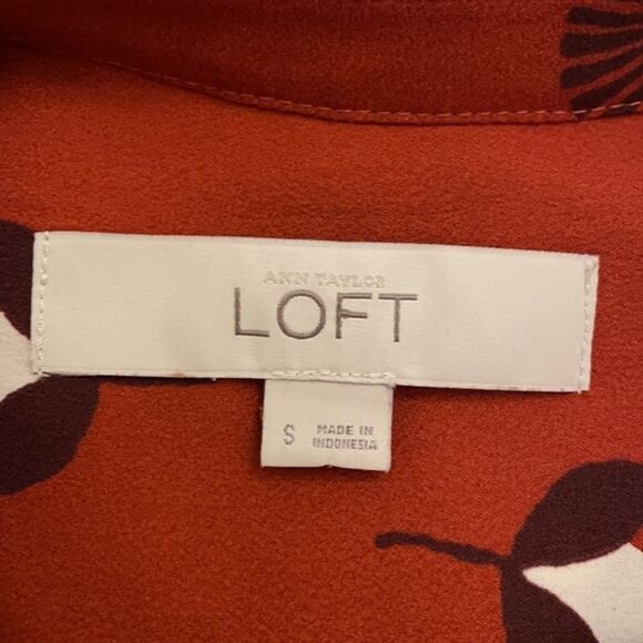 Ann Taylor Loft Sleeveless Shift Dress Womens Small Peacock Pattern - Picture 2 of 12